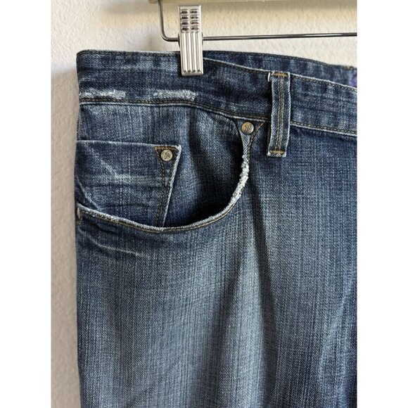 Robert Graham Classic Yates Jeans Men's Light Whiskering Distress Size 38x36 - Picture 14 of 15